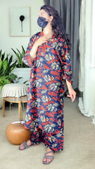 Sana digital print 2 PIECE suit long length pocket style