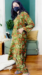 Hina digital print 2 PC suit long length pocket style