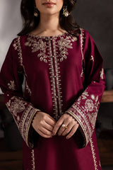 Alm ( Stitched Emb 2 Pcs) With Plazo