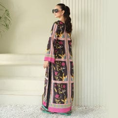 BLACK gulbhar Digital Print Stitched 2-Piece