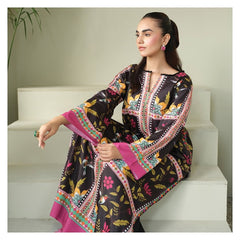 BLACK gulbhar Digital Print Stitched 2-Piece