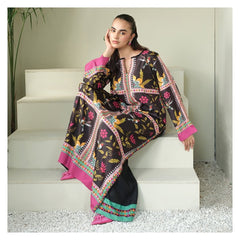 BLACK gulbhar Digital Print Stitched 2-Piece