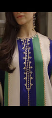 White Embroidery 2 Piece Stiched