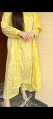 Yellow 3PC STITCHED FOR GIRLS
