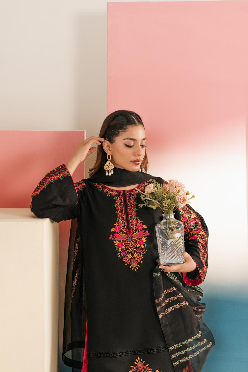 ROYAL BLACK CO-ORD SETS STICTHED FOR GIRLS