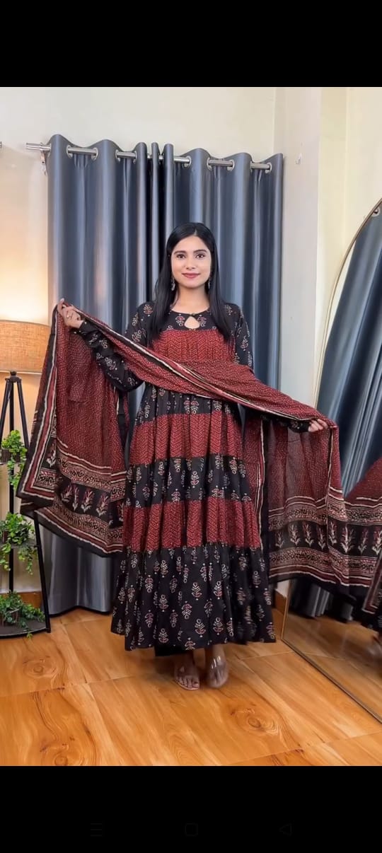 Komal Long Length Frock STITCHED FOR GIRLS