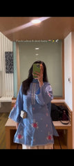 Blue Berry Embroidery 2 Piece