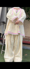 Hirasss Digital Print 3PC STITCHED FOR GIRLS
